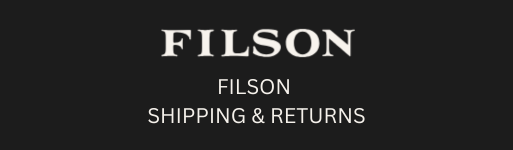 Filson Shipping and Returns