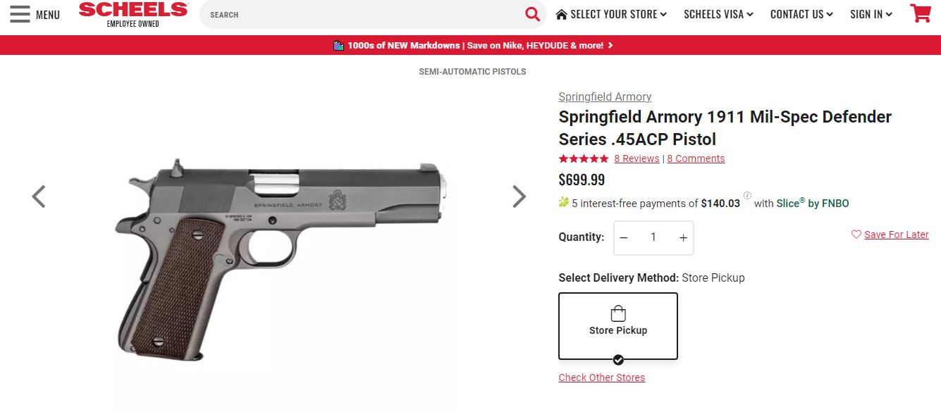 Springfield 1911 Mil Spec By Scheels: Is It Worth the Investment?